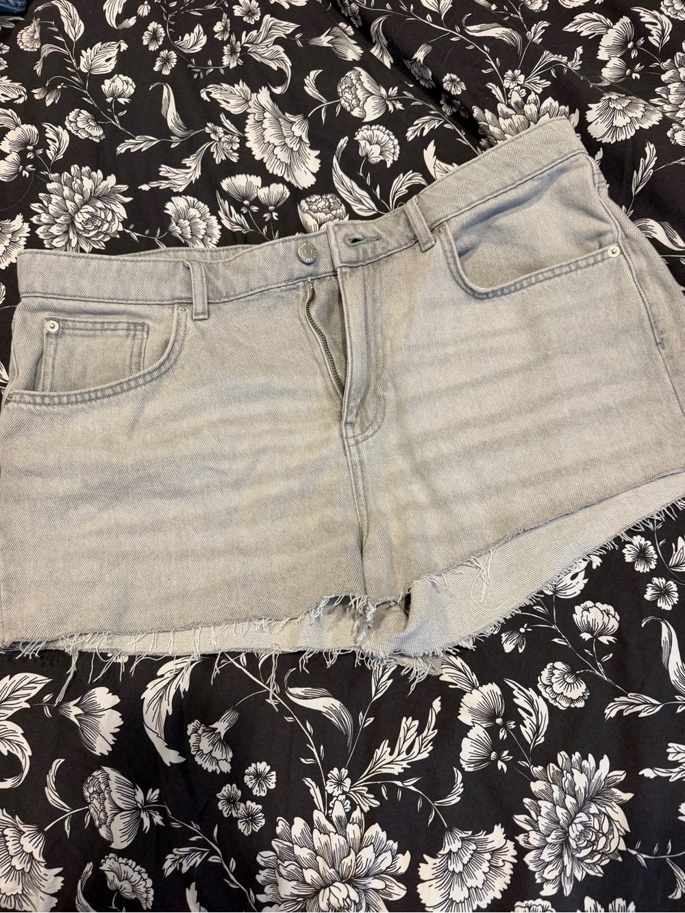 BDG Urban Outfitters Grey Cutoff Denim Shorts